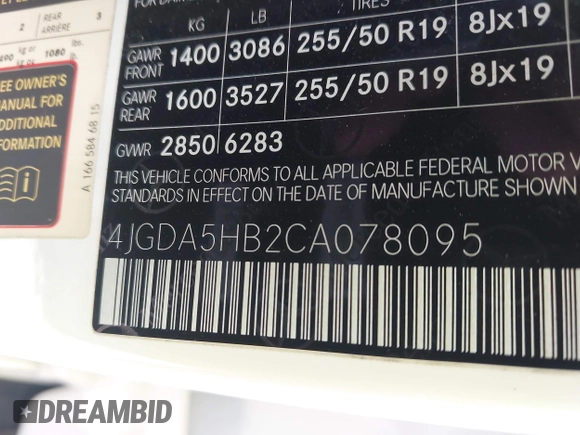 ✅ 2012 Mercedes-Benz M 350 • VIN: 4JGDA5HB2CA078095 • Lot: 44140383. Wystawiony na IAAI z przebiegiem 151 123 mil. Bezpłatny archiwum sprzedaży aukcyjnych z USA i szczegółowy raport historii pojazdu na DreamBid. Zdjęcie 9.
