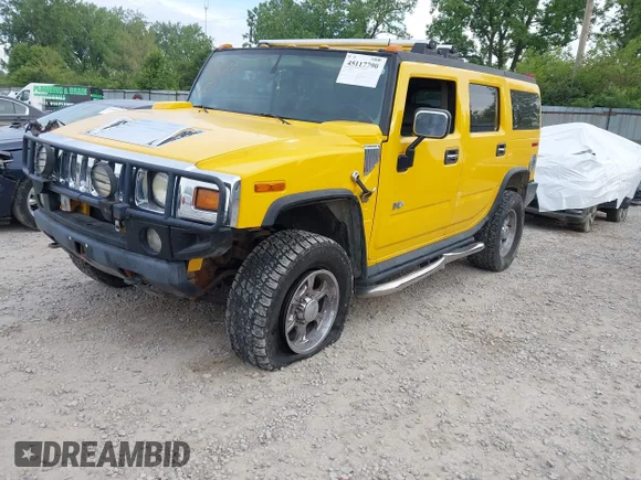 ✅ 2003 Hummer H2 • VIN: 5GRGN23U13H115110 • Лот: 45117790. Опубліковано раніше на IAAI з пробігом 121 825 миль. Безкоштовний доступ до архіву аукціонних продажів зі США та докладний звіт про історію автомобіля на DreamBid. Зображення 2.