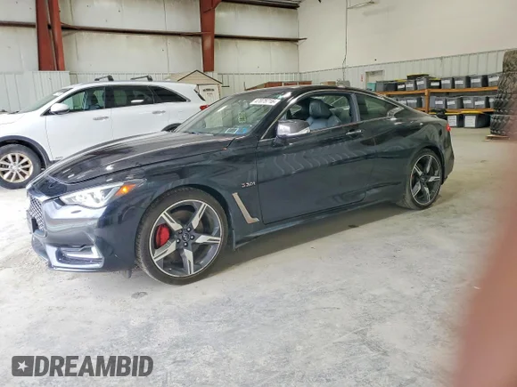 ✅ 2018 Infiniti Q60 Red Sport 400 • VIN: JN1FV7EL7JM631171 • Лот: 47075716. Опубликован ранее на Copart с пробегом 47 968 миль. Бесплатный доступ к архиву аукционных продаж из США и подробный отчёт об истории автомобиля на DreamBid. Изображение 1.