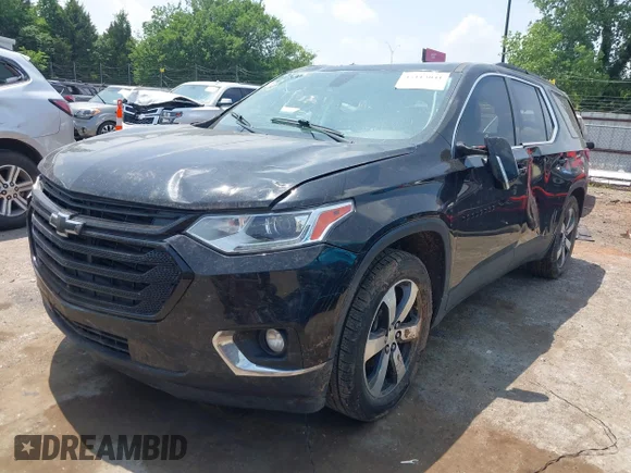 ✅ 2019 Chevrolet Traverse LT • VIN: 1GNERHKW2KJ285509 • Лот: 45113041. Опубликован ранее на IAAI с пробегом 117 286 миль. Бесплатный доступ к архиву аукционных продаж из США и подробный отчёт об истории автомобиля на DreamBid. Изображение 2.