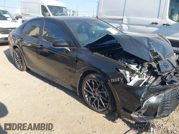 ✅ 2025 Toyota Camry XSE • VIN: 4T1DAACKXSU073191 • Лот: 44337221. Опубликован ранее на IAAI с пробегом 26 035 миль. Бесплатный доступ к архиву аукционных продаж из США и подробный отчёт об истории автомобиля на DreamBid. Изображение 1.