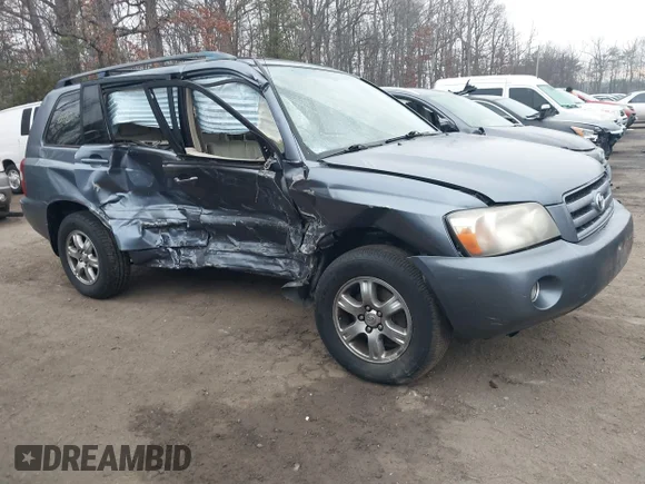✅ 2006 Toyota Highlander • VIN: JTEHP21A060187312 • Lot: 44103163. Listed on IAAI with 189,512 mi. Free auction sales archive from the USA and detailed vehicle history report at DreamBid. Image 1.