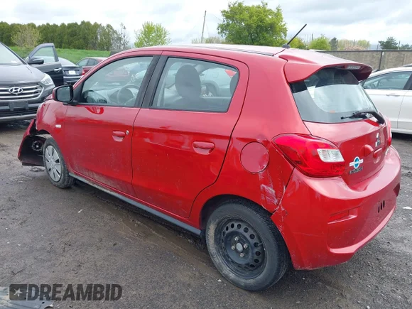 ✅ 2019 Mitsubishi Mirage ES • VIN: ML32A3HJ4KH016651 • Lot: 45095625. Wystawiony na IAAI z przebiegiem 55 703 mil. Bezpłatny archiwum sprzedaży aukcyjnych z USA i szczegółowy raport historii pojazdu na DreamBid. Zdjęcie 3.