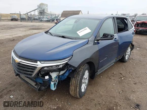 ✅ 2022 Chevrolet Equinox LT • VIN: 2GNAXJEV1N6130465 • Lot: 44492986. Wystawiony na IAAI z przebiegiem 71 239 mil. Bezpłatny archiwum sprzedaży aukcyjnych z USA i szczegółowy raport historii pojazdu na DreamBid. Zdjęcie 2.