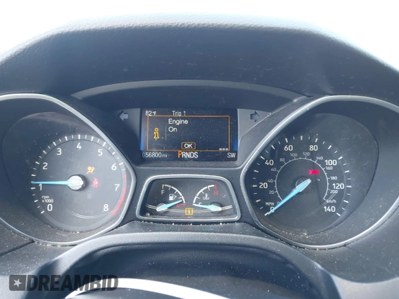 ✅ 2017 Ford Focus Titanium • VIN: 1FADP3N26HL242249 • Lot: 44916519. Wystawiony na IAAI z przebiegiem 56 800 mil. Bezpłatny archiwum sprzedaży aukcyjnych z USA i szczegółowy raport historii pojazdu na DreamBid. Zdjęcie 7.