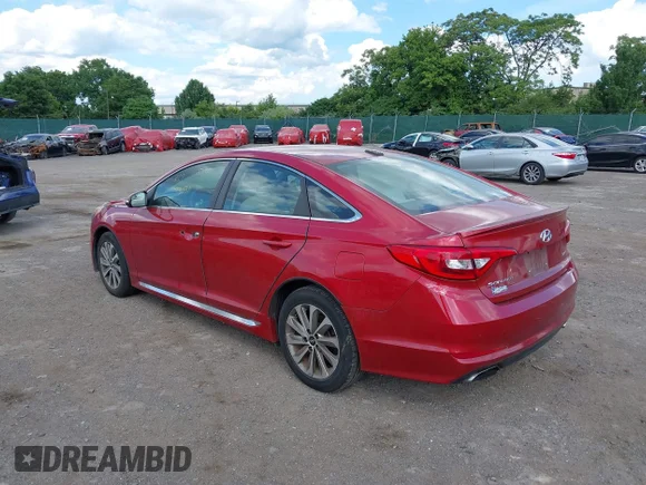✅ 2017 Hyundai Sonata Sport • VIN: 5NPE34AF2HH454515 • Лот: 45256906. Опубликован ранее на IAAI с пробегом 52 942 миль. Бесплатный доступ к архиву аукционных продаж из США и подробный отчёт об истории автомобиля на DreamBid. Изображение 3.