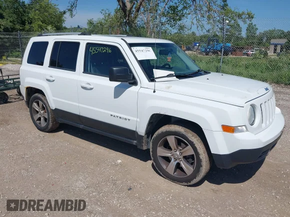 ✅ 2016 Jeep Patriot High Altitude • VIN: 1C4NJPFA9GD748079 • Lot: 45547296. Wystawiony na IAAI z przebiegiem 110 758 mil. Bezpłatny archiwum sprzedaży aukcyjnych z USA i szczegółowy raport historii pojazdu na DreamBid. Zdjęcie 1.