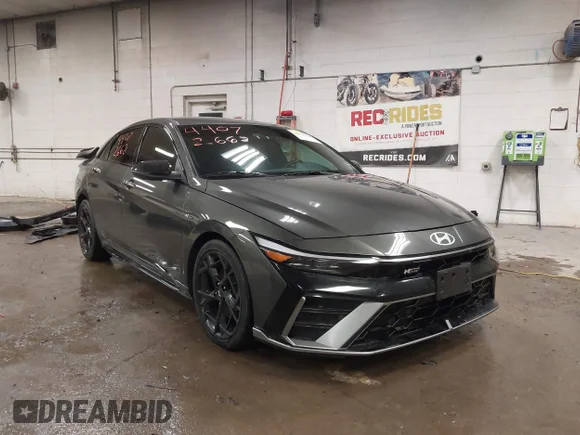 ✅ 2024 Hyundai Elantra N Line • VIN: KMHLR4DF4RU814291 • Лот: 44072668. Опубліковано раніше на IAAI з пробігом 29 382 миль. Безкоштовний доступ до архіву аукціонних продажів зі США та докладний звіт про історію автомобіля на DreamBid. Зображення 1.