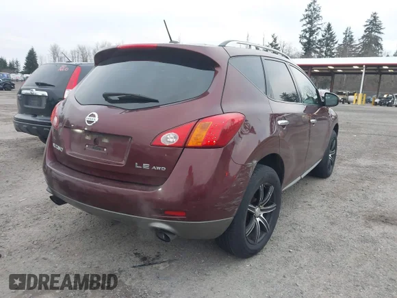 ✅ 2009 Nissan Murano SL • VIN: JN8AZ18W19W145345 • Lot: 44176706. Wystawiony na IAAI z przebiegiem 204 598 mil. Bezpłatny archiwum sprzedaży aukcyjnych z USA i szczegółowy raport historii pojazdu na DreamBid. Zdjęcie 4.