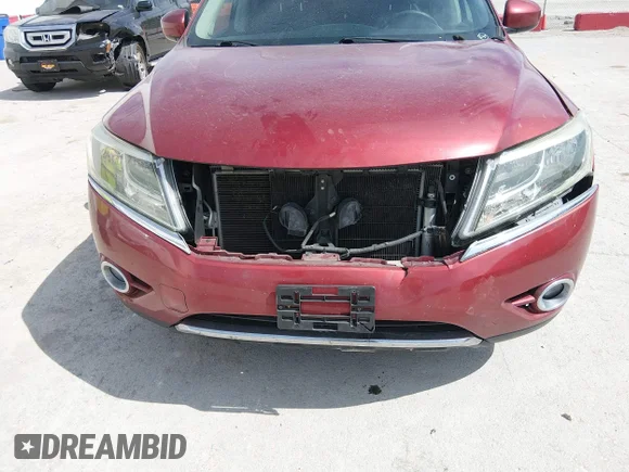 ✅ 2014 Nissan Pathfinder Platinum Hybrid • VIN: 5N1CR2MM6EC652795 • Lot: 44672993. Listed on IAAI with 153,503 mi. Free auction sales archive from the USA and detailed vehicle history report at DreamBid. Image 6.