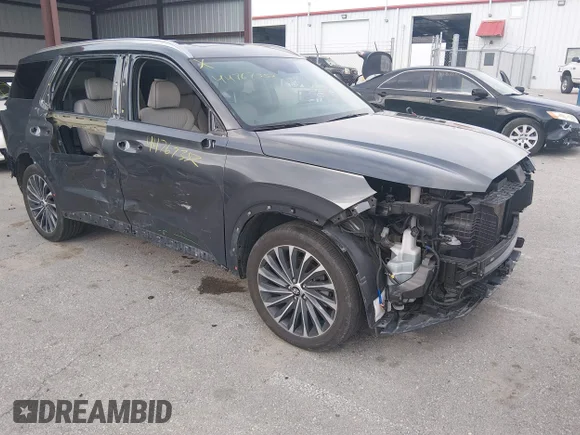✅ 2023 Hyundai Palisade Calligraphy • VIN: KM8R74GE8PU552288 • Лот: 44767352. Опубликован ранее на IAAI с пробегом 34 323 миль. Бесплатный доступ к архиву аукционных продаж из США и подробный отчёт об истории автомобиля на DreamBid. Изображение 1.