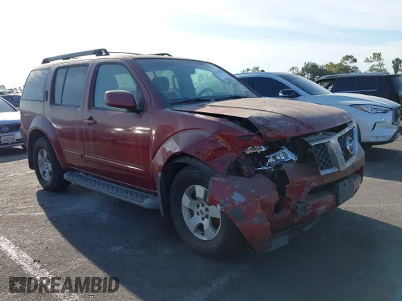 ✅ 2005 Nissan Pathfinder SE • VIN: 5N1AR18U15C712025 • Lot: 43248208. Wystawiony na IAAI z przebiegiem 223 163 mil. Bezpłatny archiwum sprzedaży aukcyjnych z USA i szczegółowy raport historii pojazdu na DreamBid. Zdjęcie 1.