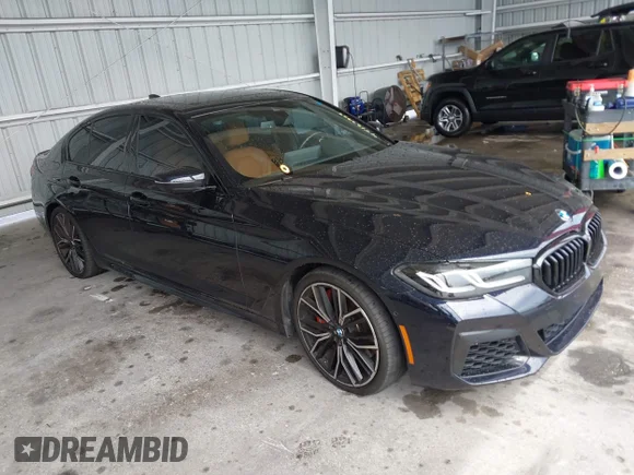 ✅ 2023 BMW 5 Series 540i • VIN: WBA53BJ09PWX97117 • Lot: 45137939. Listed on IAAI with 54,499 mi. Free auction sales archive from the USA and detailed vehicle history report at DreamBid. Image 1.