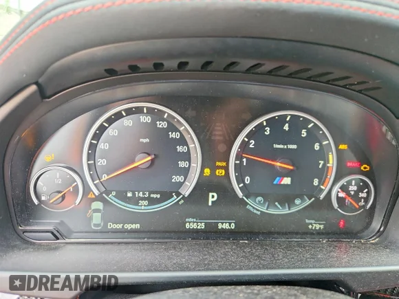 ✅ 2019 BMW X6 M • VIN: 5YMKW8C52KLR38362 • Lot: 51093696. Listed on Copart with 65,625 mi. Free auction sales archive from the USA and detailed vehicle history report at DreamBid. Image 9.