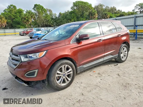 ✅ 2016 Ford Edge SEL • VIN: 2FMPK3J8XGBC40174 • Lot: 55642216. Wystawiony na Copart z przebiegiem 119 155 mil. Bezpłatny archiwum sprzedaży aukcyjnych z USA i szczegółowy raport historii pojazdu na DreamBid. Zdjęcie 1.
