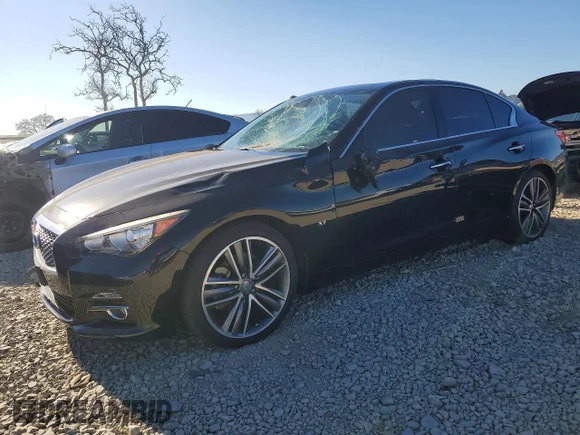 ✅ 2015 Infiniti Q50 • VIN: JN1BV7AP6FM358075 • Lot: 73865895. Listed on Copart with 90,519 mi. Free auction sales archive from the USA and detailed vehicle history report at DreamBid. Image 1.