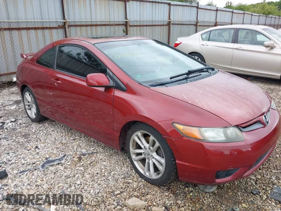 ✅ 2006 Honda Civic Si • VIN: 2HGFG21516H700451 • Lot: 42381190. Listed on IAAI with 222,375 mi. Free auction sales archive from the USA and detailed vehicle history report at DreamBid. Image 1.