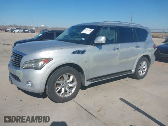 ✅ 2014 Infiniti QX80 • VIN: JN8AZ2ND3E9750484 • Lot: 44333590. Listed on IAAI with 176,406 mi. Free auction sales archive from the USA and detailed vehicle history report at DreamBid. Image 2.
