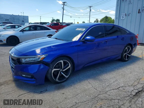 ✅ 2019 Honda Accord Sport • VIN: 1HGCV1F37KA170263 • Лот: 57311006. Опубліковано раніше на Copart з пробігом 99 035 миль. Безкоштовний доступ до архіву аукціонних продажів зі США та докладний звіт про історію автомобіля на DreamBid. Зображення 1.