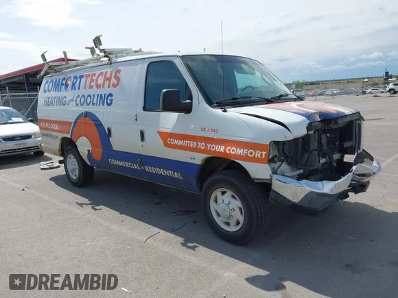 ✅ 2008 Ford Econoline Cargo Commercial • VIN: 1FTNS24L48DB06584 • Lot: 43265423. Listed on IAAI with 170,325 mi. Free auction sales archive from the USA and detailed vehicle history report at DreamBid. Image 1.