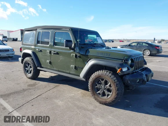 ✅ 2022 Jeep Wrangler Unlimited Sport S • VIN: 1C4HJXDG6NW190732 • Lot: 43789977. Wystawiony na IAAI z przebiegiem 30 870 mil. Bezpłatny archiwum sprzedaży aukcyjnych z USA i szczegółowy raport historii pojazdu na DreamBid. Zdjęcie 1.