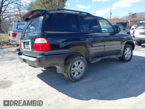 ✅ 2004 Lexus LX 470 • VIN: JTJHT00W543548348 • Lot: 44512859. Wystawiony na IAAI z przebiegiem 260 094 mil. Bezpłatny archiwum sprzedaży aukcyjnych z USA i szczegółowy raport historii pojazdu na DreamBid. Zdjęcie 4.