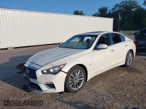 ✅ 2018 Infiniti Q50 Sport • VIN: JN1EV7AR0JM445557 • Lot: 42852827. Wystawiony na IAAI z przebiegiem 100 121 mil. Bezpłatny archiwum sprzedaży aukcyjnych z USA i szczegółowy raport historii pojazdu na DreamBid. Zdjęcie 2.