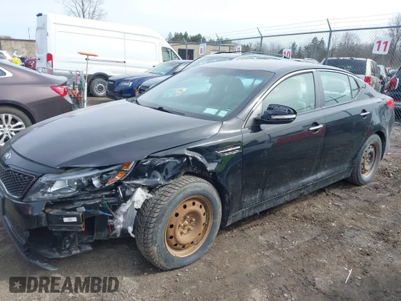 ✅ 2014 Kia Optima LX • VIN: 5XXGM4A74EG287628 • Lot: 44660358. Listed on IAAI with 51,974 mi. Free auction sales archive from the USA and detailed vehicle history report at DreamBid. Image 2.