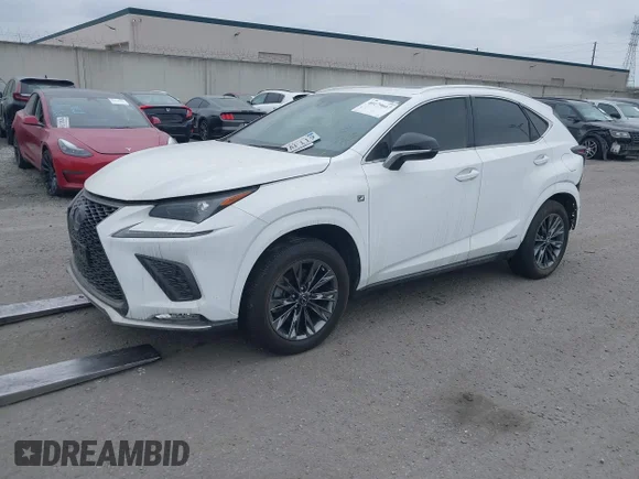 ✅ 2021 Lexus NX 300h F Sport Black Line • VIN: JTJSJRDZ8M5011188 • Лот: 40179667. Опубліковано раніше на IAAI з пробігом 42 573 миль. Безкоштовний доступ до архіву аукціонних продажів зі США та докладний звіт про історію автомобіля на DreamBid. Зображення 2.