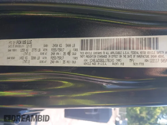 ✅ 2016 Jeep Wrangler Unlimited Sport • VIN: 1C4BJWDG6GL176141 • Lot: 42694481. Wystawiony na IAAI z przebiegiem 232 523 mil. Bezpłatny archiwum sprzedaży aukcyjnych z USA i szczegółowy raport historii pojazdu na DreamBid. Zdjęcie 9.