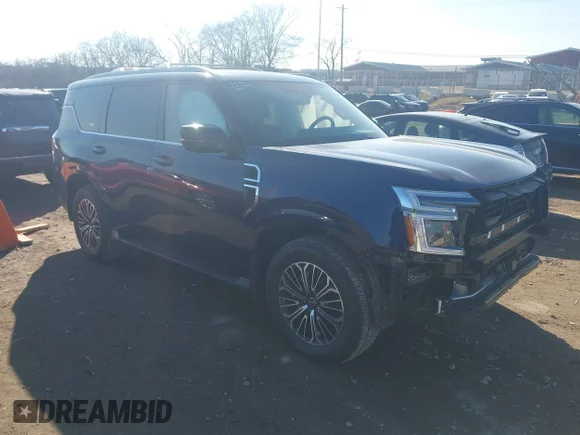 ✅ 2025 Nissan Armada Platinum • VIN: JN8AY3EA7S9000063 • Лот: 44301510. Опубликован ранее на IAAI с пробегом 18 656 миль. Бесплатный доступ к архиву аукционных продаж из США и подробный отчёт об истории автомобиля на DreamBid. Изображение 1.