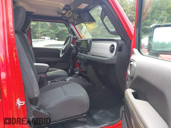 ✅ 2025 Jeep Wrangler Sahara • VIN: 1C4PJXEN7SW598161 • Lot: 45483631. Listed on IAAI with 25,471 mi. Free auction sales archive from the USA and detailed vehicle history report at DreamBid. Image 5.