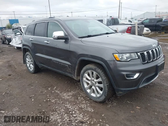 ✅ 2017 Jeep Grand Cherokee Limited • VIN: 1C4RJFBG3HC645964 • Lot: 45041863. Listed on IAAI with 114,635 mi. Free auction sales archive from the USA and detailed vehicle history report at DreamBid. Image 1.