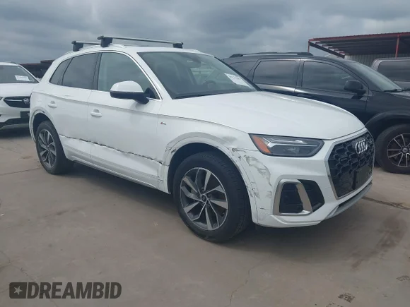 ✅ 2024 Audi Q5 S line Premium Plus • VIN: WA1EAAFY2R2084064 • Lot: 45273383. Listed on IAAI with 51,113 mi. Free auction sales archive from the USA and detailed vehicle history report at DreamBid. Image 1.