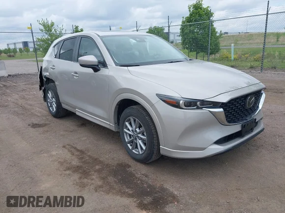✅ 2025 Mazda CX-5 S Preferred • VIN: JM3KFBCL1S0582774 • Lot: 42355004. Wystawiony na IAAI z przebiegiem 15 343 mil. Bezpłatny archiwum sprzedaży aukcyjnych z USA i szczegółowy raport historii pojazdu na DreamBid. Zdjęcie 1.