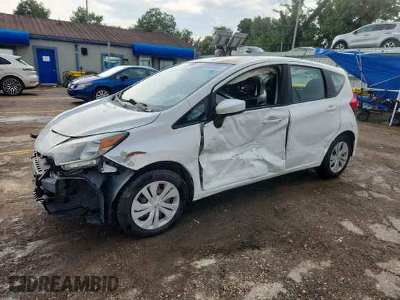 ✅ 2018 Nissan Note SV • VIN: 3N1CE2CP0JL357379 • Lot: 56084096. Listed on Copart with 177,761 mi. Free auction sales archive from the USA and detailed vehicle history report at DreamBid. Image 1.