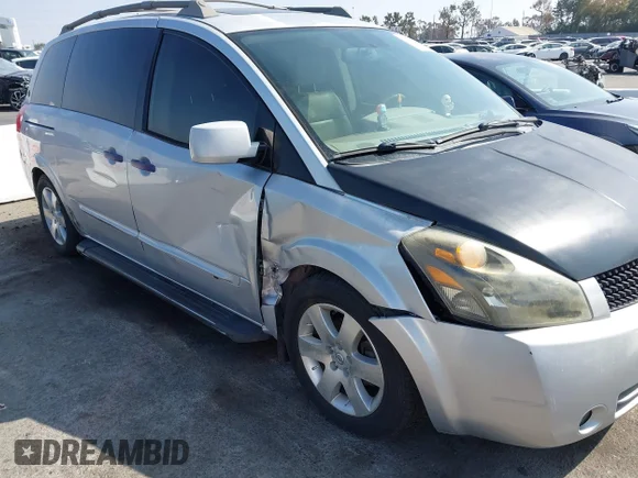 ✅ 2005 Nissan Quest • VIN: 5N1BV28U95N107115 • Lot: 43388428. Wystawiony na IAAI z przebiegiem 137 551 mil. Bezpłatny archiwum sprzedaży aukcyjnych z USA i szczegółowy raport historii pojazdu na DreamBid. Zdjęcie 6.