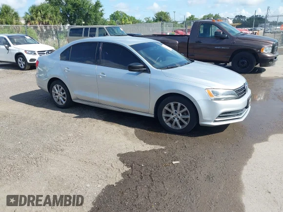 ✅ 2015 Volkswagen Jetta SE • VIN: 3VWD17AJ3FM217317 • Lot: 45388099. Listed on IAAI with 174,888 mi. Free auction sales archive from the USA and detailed vehicle history report at DreamBid. Image 1.