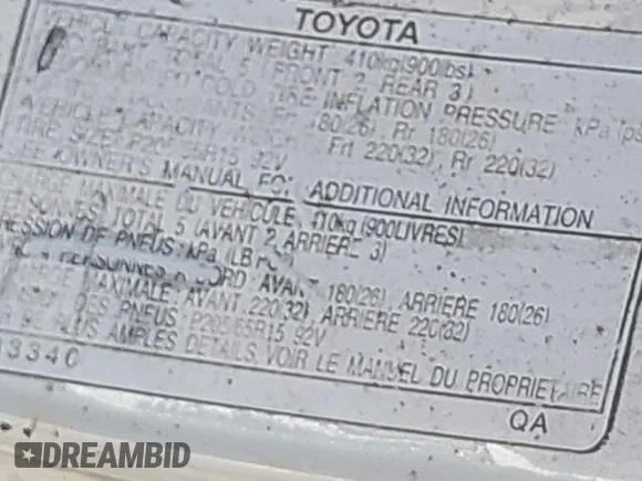 ✅ 1997 Lexus ES 300 • VIN: JT8BF22G6V0067690 • Lot: 45030396. Wystawiony na IAAI z przebiegiem Nie podano. Bezpłatny archiwum sprzedaży aukcyjnych z USA i szczegółowy raport historii pojazdu na DreamBid. Zdjęcie 9.