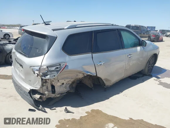 ✅ 2015 Nissan Pathfinder S • VIN: 5N1AR2MNXFC618926 • Lot: 41705185. Wystawiony na IAAI z przebiegiem 219 054 mil. Bezpłatny archiwum sprzedaży aukcyjnych z USA i szczegółowy raport historii pojazdu na DreamBid. Zdjęcie 4.