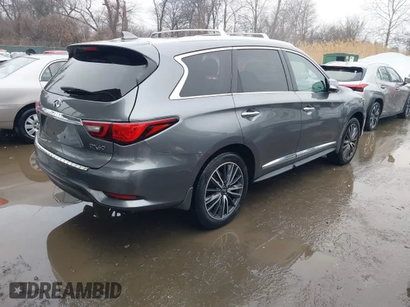 ✅ 2020 Infiniti QX60 Luxe • VIN: 5N1DL0MM8LC545917 • Лот: 44414396. Опубліковано раніше на IAAI з пробігом 37 052 миль. Безкоштовний доступ до архіву аукціонних продажів зі США та докладний звіт про історію автомобіля на DreamBid. Зображення 4.