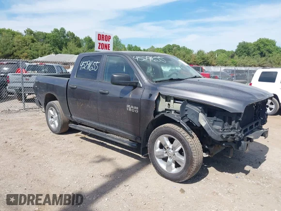 ✅ 2018 Ram 1500 Express • VIN: 1C6RR7KG1JS102145 • Lot: 45291655. Listed on IAAI with 128,175 mi. Free auction sales archive from the USA and detailed vehicle history report at DreamBid. Image 1.