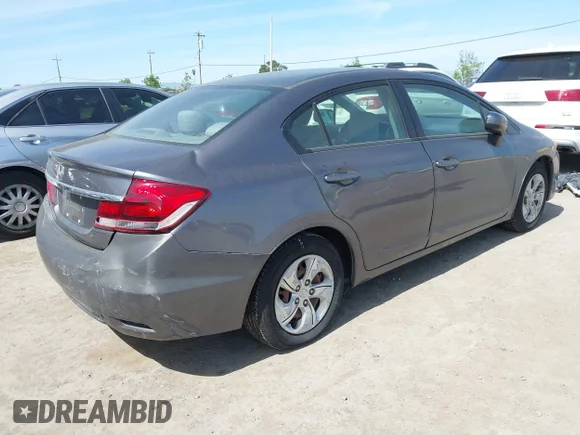 ✅ 2014 Honda Civic LX • VIN: 19XFB2F50EE201978 • Lot: 44675381. Listed on IAAI with 189,964 mi. Free auction sales archive from the USA and detailed vehicle history report at DreamBid. Image 4.