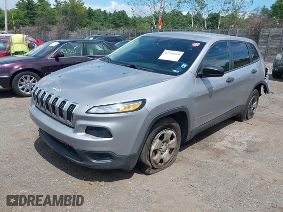 ✅ 2017 Jeep Cherokee Sport • VIN: 1C4PJMAB9HD226531 • Lot: 42730989. Wystawiony na IAAI z przebiegiem 133 627 mil. Bezpłatny archiwum sprzedaży aukcyjnych z USA i szczegółowy raport historii pojazdu na DreamBid. Zdjęcie 2.