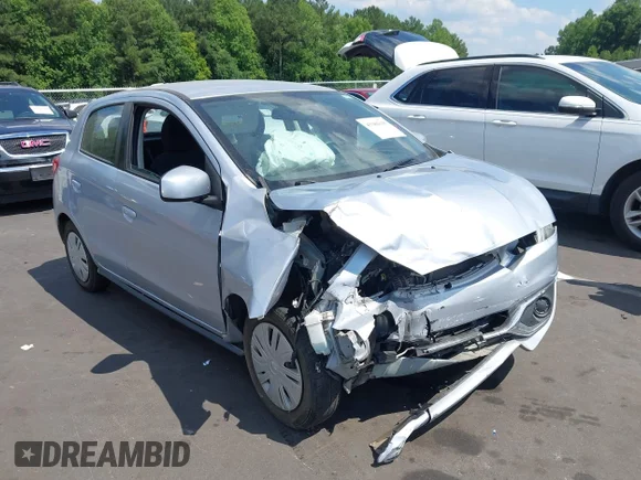 ✅ 2020 Mitsubishi Mirage ES • VIN: ML32A3HJ3LH004606 • Лот: 45386636. Опубліковано раніше на IAAI з пробігом 58 119 миль. Безкоштовний доступ до архіву аукціонних продажів зі США та докладний звіт про історію автомобіля на DreamBid. Зображення 1.
