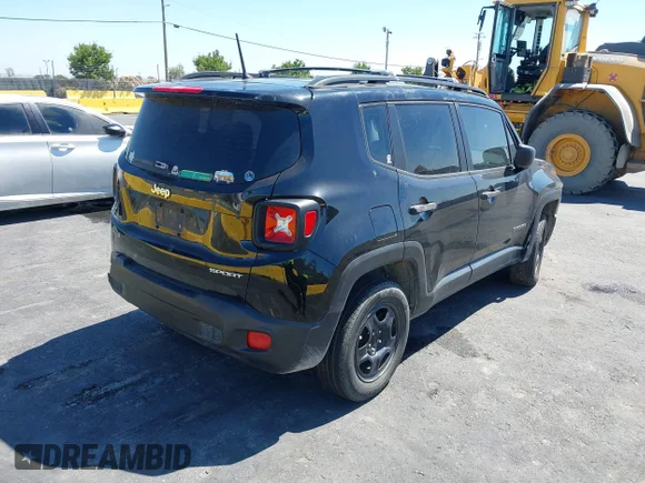 ✅ 2017 Jeep Renegade Sport • VIN: ZACCJBABXHPG35366 • Lot: 44134059. Wystawiony na IAAI z przebiegiem 160 593 mil. Bezpłatny archiwum sprzedaży aukcyjnych z USA i szczegółowy raport historii pojazdu na DreamBid. Zdjęcie 4.