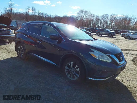 ✅ 2016 Nissan Murano SL • VIN: 5N1AZ2MH5GN129141 • Лот: 44633032. Опубликован ранее на IAAI с пробегом 215 563 миль. Бесплатный доступ к архиву аукционных продаж из США и подробный отчёт об истории автомобиля на DreamBid. Изображение 1.