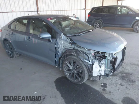 ✅ 2023 Toyota Corolla Hybrid LE • VIN: JTDBCMFE2PJ000855 • Lot: 44661340. Listed on IAAI with 27,115 mi. Free auction sales archive from the USA and detailed vehicle history report at DreamBid. Image 1.