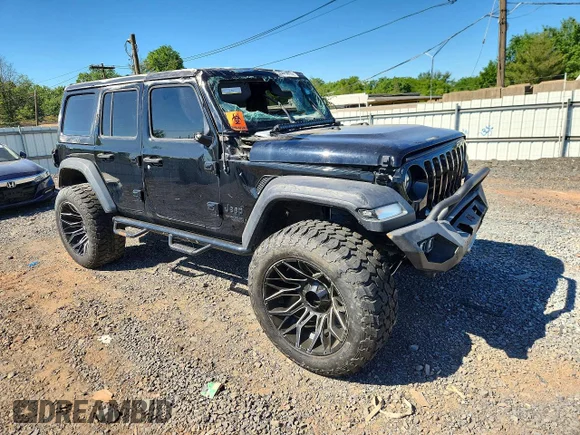 ✅ 2021 Jeep Wrangler Unlimited Sport Altitude • VIN: 1C4HJXDN3MW863747 • Lot: 55678476. Listed on Copart with 30,687 mi. Free auction sales archive from the USA and detailed vehicle history report at DreamBid. Image 4.