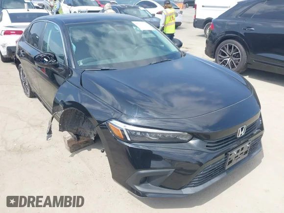 ✅ 2022 Honda Civic EX • VIN: JHMFE1F77NX004243 • Лот: 45131733. Опубліковано раніше на IAAI з пробігом 86 442 миль. Безкоштовний доступ до архіву аукціонних продажів зі США та докладний звіт про історію автомобіля на DreamBid. Зображення 1.